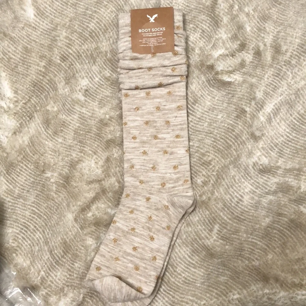 ✨ American Eagle Sparkle Boot Socks NWT *RARE*